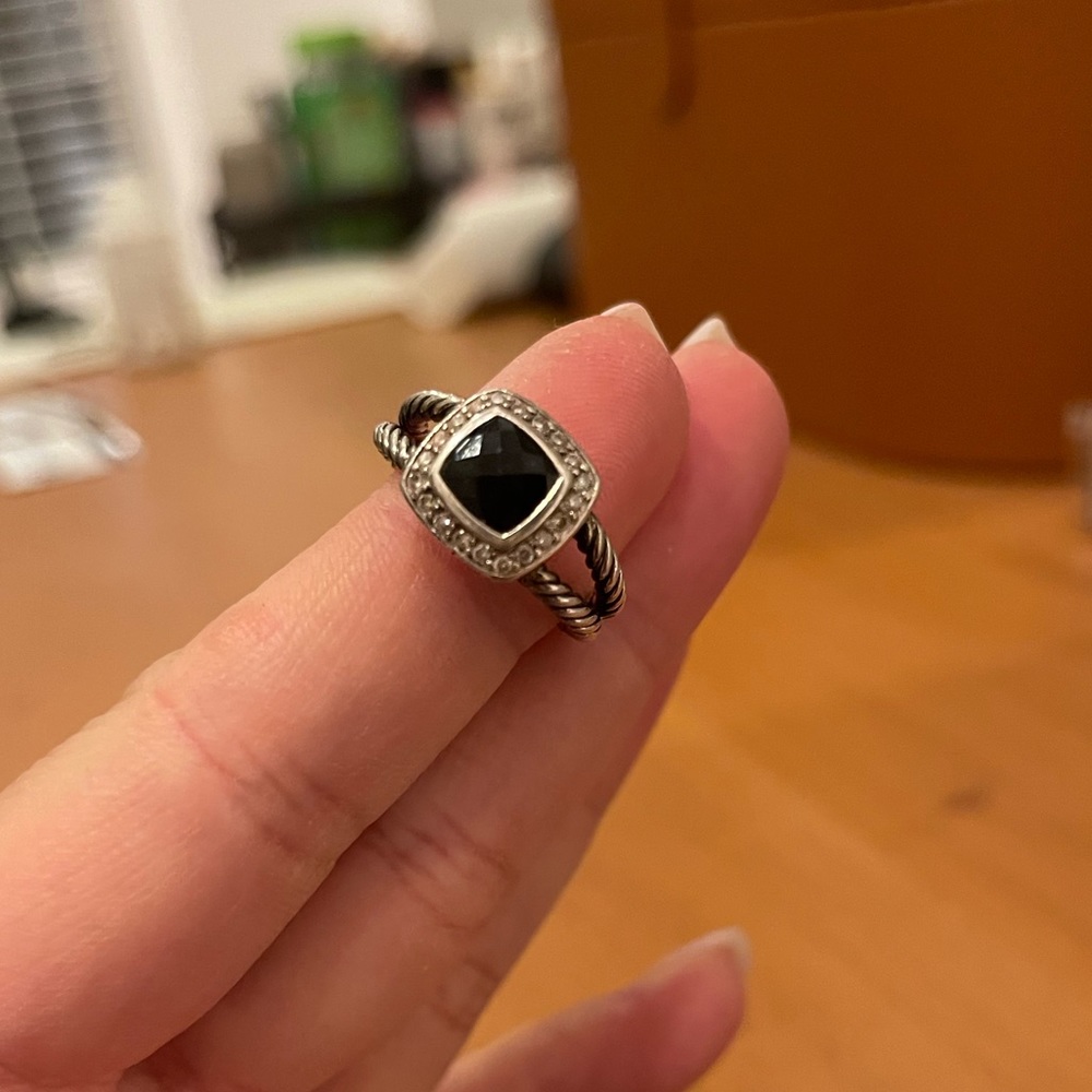 David Yurman Petite Albion Onyx Ring